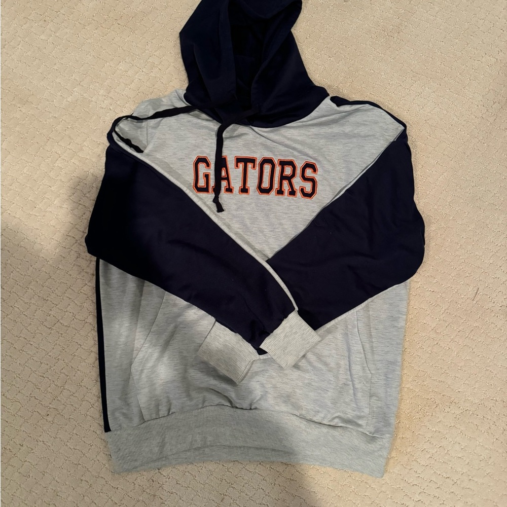 Navy and Gray Gators Men's Hoodie